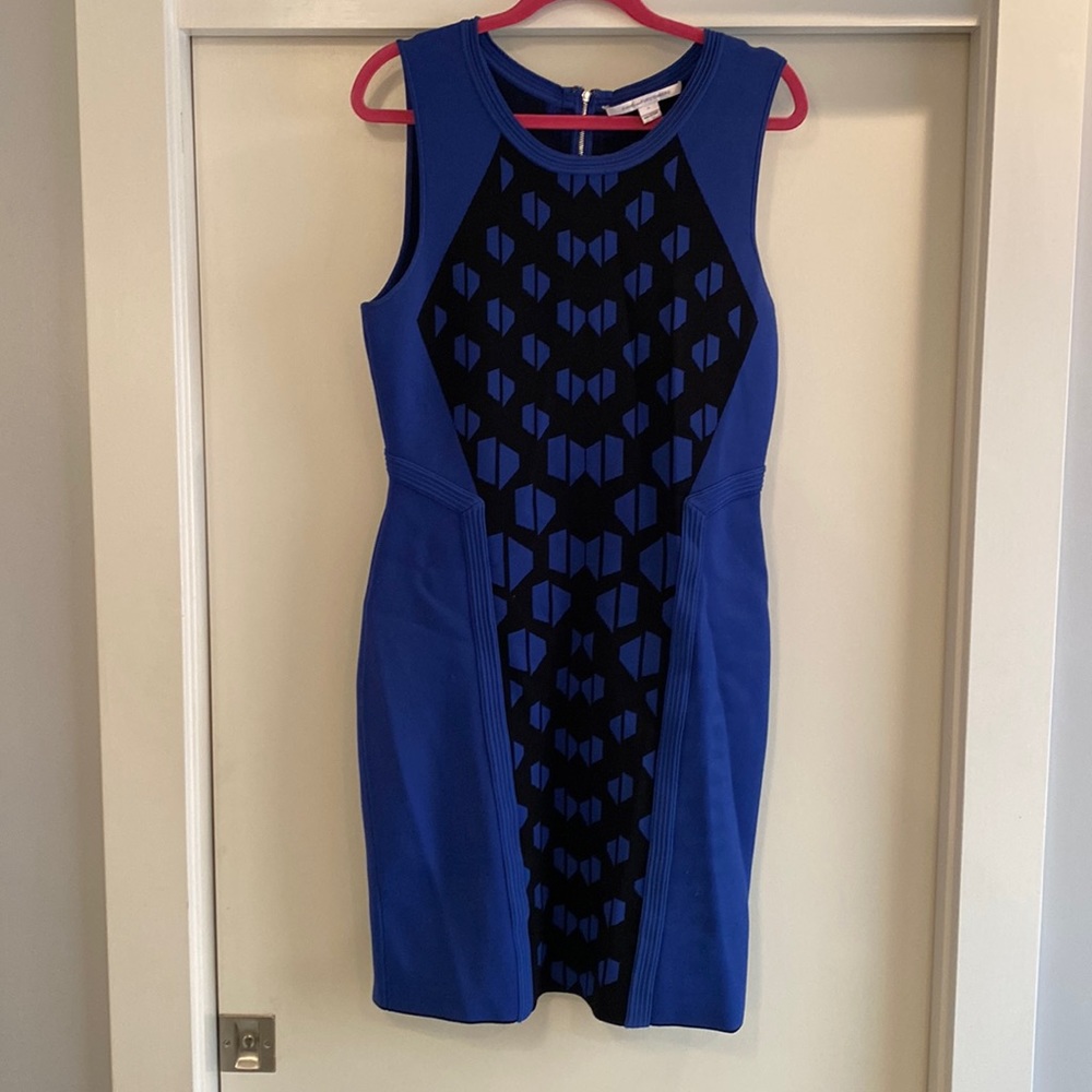 Diane von Furstenberg Franca Ponte bandage dress size L